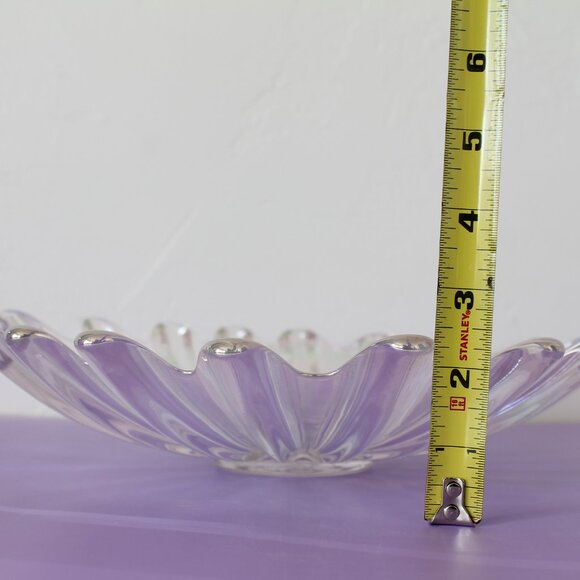 Vintage MCM Iridescent Glass Bowl, Federal Glass co. Celestial - Picture 7 of 8